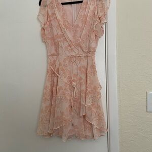 Tommy Hilfiger Peach Floral Mini Dress
